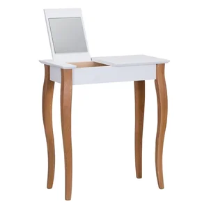 Bílý toaletní stolek Ragaba Dressing Table se zrcadlem, 65 cm