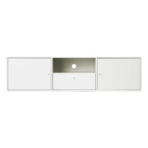 Bílý TV stolek Mistral 161x42 cm Hammel Furniture