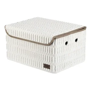 Bílý úložný box DT3026 WT s víkem