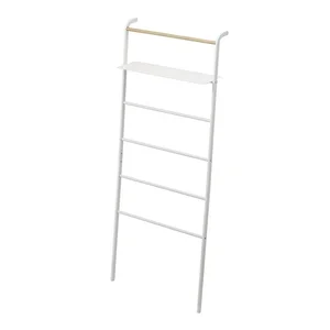 Bílý věšák s poličkou Tower Ladder