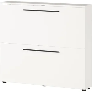 Bílý závěsný výklopný botník Utah – Germania