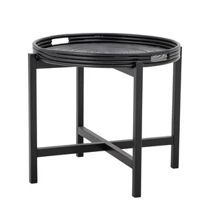 Bloomingville Černý ratanový stůl Milli Tray 60x47 cm
