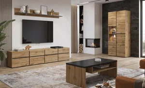 BONIFACIO Obývací pokoj dub wotan/černá