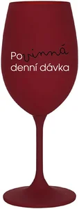 Bordo sklenice na víno 350 ml POVINNÁ DENNÍ DÁVKA