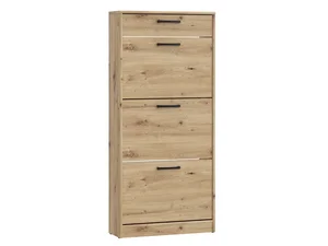Botník s výklopem a zásuvkou, dub artisan, 5 let záruky