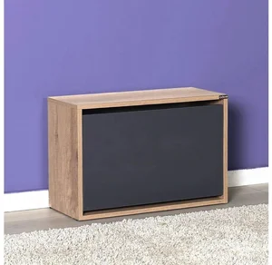 Botník s výklopnými zásuvkami 42x60 cm hnědý/antracit