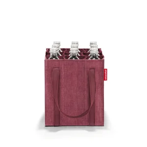 Bottlebag Twist – Nákupní taška na lahve, bordó