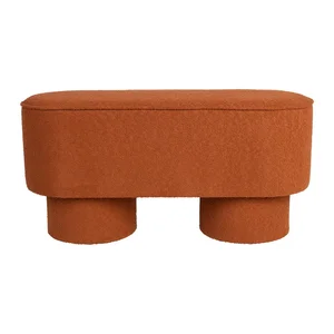 Bouclé lavice, cihlová – Marcos White Label