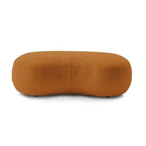 Bouclé podnožka Saint-Germain žlutá