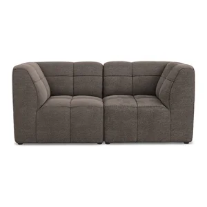 Bouclé pohovka Aloha 180 cm, hnědá – Makamii