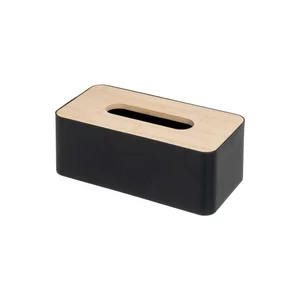 Box na kapesníky s kombinací plastu a bambusu