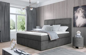 Boxspring BARBARIO 05 180x200 šedá