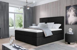 Boxspring BARBARIO 18 160x200 cm – černá látka