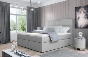 Boxspring BARBARIO 19 180x200 – světle šedá