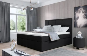 Boxspring BARBARIO 24 140x200 cm – černá látka