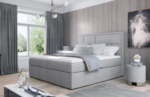 Boxspring BARBARIO 25 160x200 cm – světle šedá Sawana 21