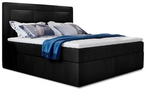 Boxspring Korbela 140x200 cm – černá látka