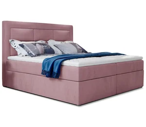 Boxspring Korbela 16 140x200 cm, růžová látka