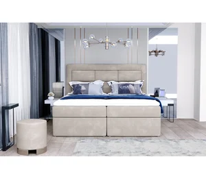 Boxspring KORBELA 19 140x200, středně šedá látka
