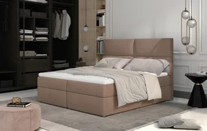 Boxspring PILANSI 09 140x200 – světle hnědá látka