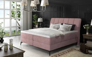Boxspring PLANIFLORA 10 160x200 cm – růžová látka
