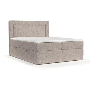 Boxspring postel 140x200 cm se 29 cm úložným prostorem – světle hnědá, Imagine – Maison de Rêve