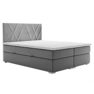 Boxspring postel ORA šedá 180x200