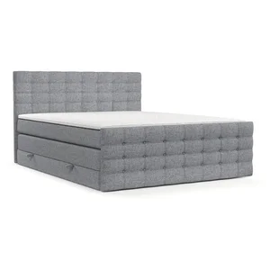 Boxspring postel s úložným prostorem 160×200 Blend šedá