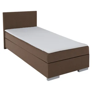 Boxspringová jednolůžková postel ADARA 90x200 cm hnědá