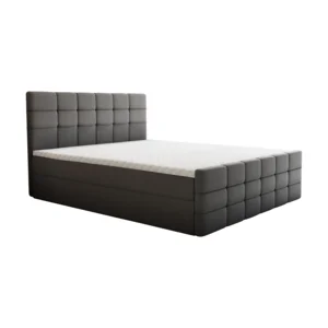 Boxspringová postel 160x200 šedá