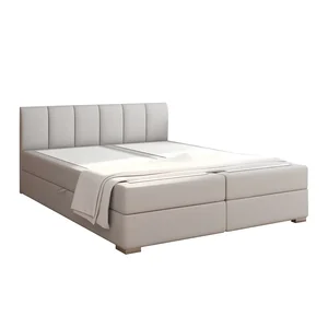 Boxspringová postel 180x200 světle šedá RIANA KOMFORT
