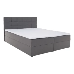Boxspringová postel KAMILIA 180x200 šedá látka