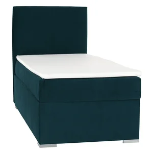 Boxspringová postel SAFRA 80x200 levá zelená
