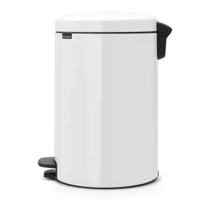 Brabantia NewIcon 20 l – bílý nášlapný odpadkový koš