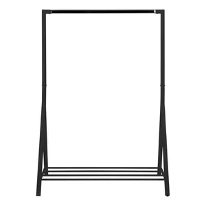 Brent kovový stojan na oblečení – černý