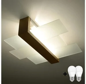 Brilagi HERA LED Stropní Svítidlo s Dřevěným Dekorem