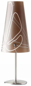 Brilliant Hnědá stolní lampa s květinovým motivem