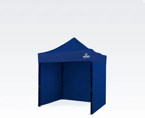 BRIMO Party Stan 2x2m s 3 Stěnami, Modrá, Ocelová Konstrukce