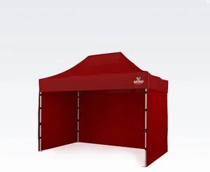 BRIMO Party Stan 2x3m Červený s 3 Stěnami