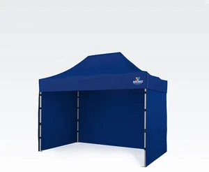 BRIMO Party Stan 2x3m s 3 Stěnami, Modrý, Ocelová Konstrukce