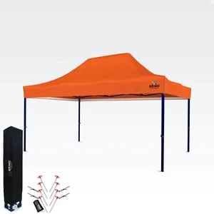 BRIMO Párty Stan 3x4,5 m bez bočních stěn, oranžový, ocelová konstrukce