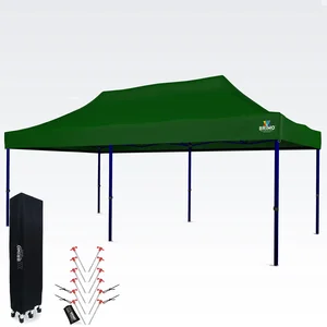 BRIMO Párty Stan 3x6m bez bočních stěn, zelený, ocelová konstrukce