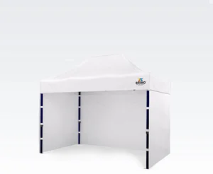 BRIMO Rozkládací stánek 2x3m s třemi stěnami, bílá ocel