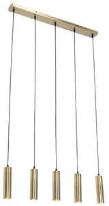 Bronzové závěsné svítidlo Jeana s pěti světly