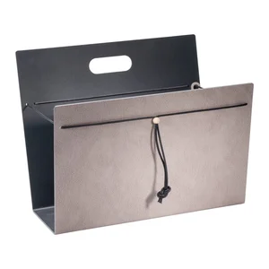 Bull L – Stojan na časopisy z kovu a eko kůže