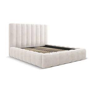 Čalouněná dvoulůžková postel s úložným prostorem 200x200 cm Kelp