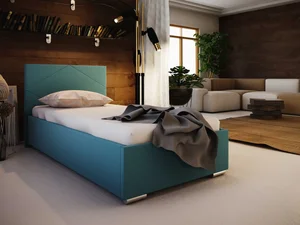 Čalouněná postel DANGELO 5 90x200 cm – modrá