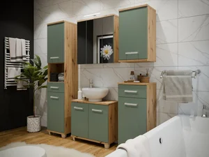 CANELU koupelnová sestava dub artisan/šalvěj – 5 let záruky