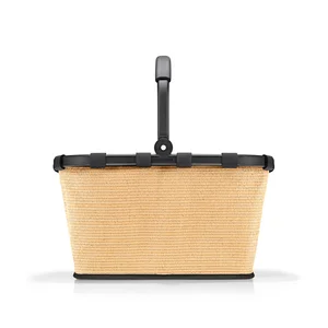 Carrybag Frame Raffia černá