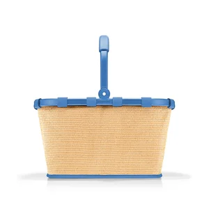 Carrybag Frame Raffia modrá